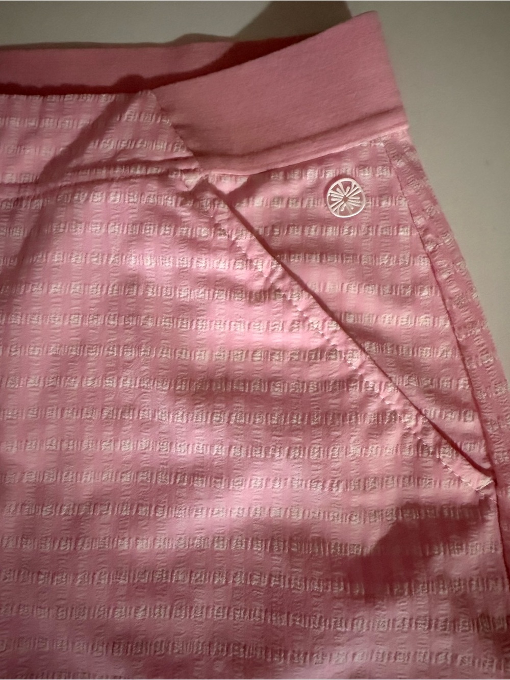 Lilly Pulitzer Pink and White Luxletic Skort - Picture 5 of 9